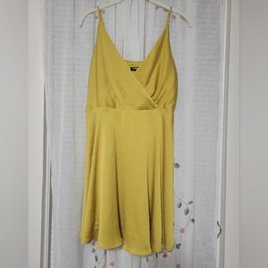 2/$25 Express bright mustard yellow dress